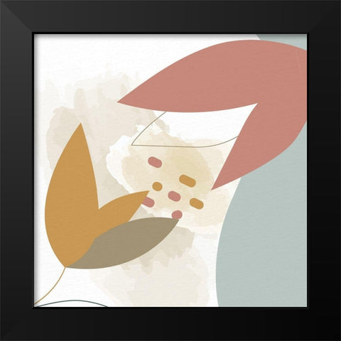 Soft Organics 2 Black Modern Wood Framed Art Print by Allen, Kimberly