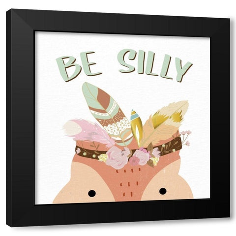 Be Silly 1 Black Modern Wood Framed Art Print with Double Matting by Allen, Kimberly