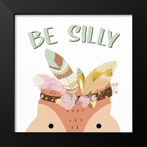 Be Silly 1 Black Modern Wood Framed Art Print by Allen, Kimberly