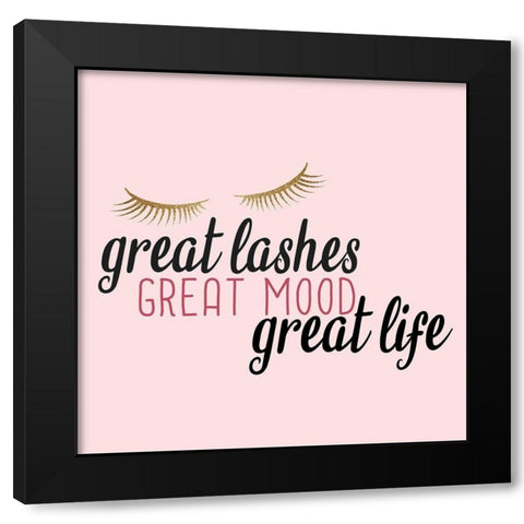 Lash 2 Black Modern Wood Framed Art Print by Allen, Kimberly