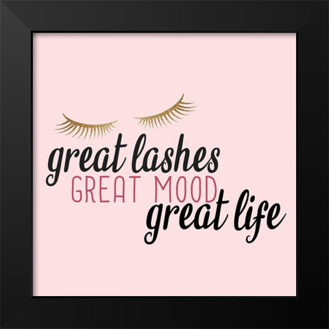 Lash 2 Black Modern Wood Framed Art Print by Allen, Kimberly