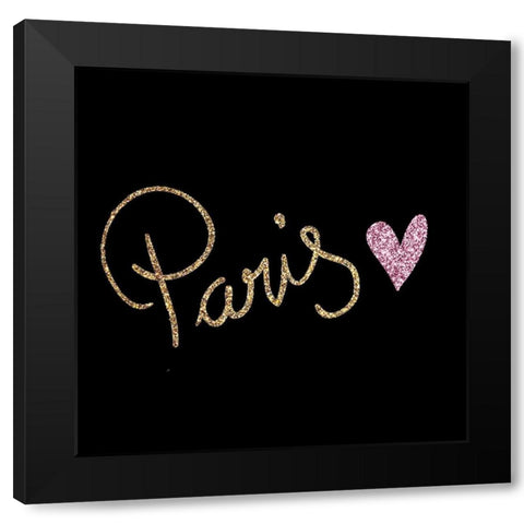 Mon Amour 2 V2 Black Modern Wood Framed Art Print by Allen, Kimberly