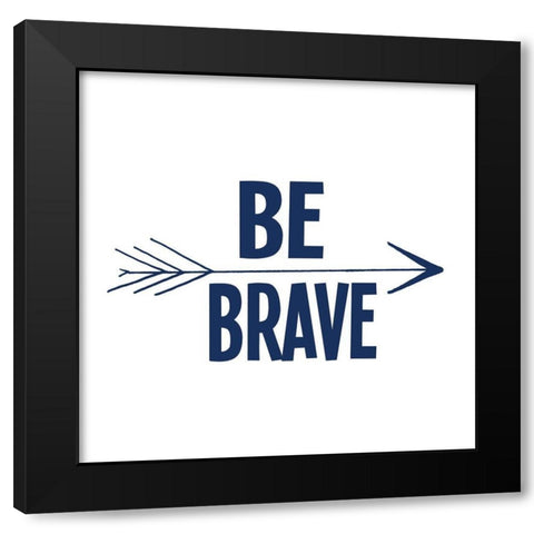 Be Strong 2 Black Modern Wood Framed Art Print by Allen, Kimberly