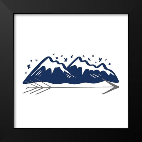 Be Strong 6 Black Modern Wood Framed Art Print by Allen, Kimberly