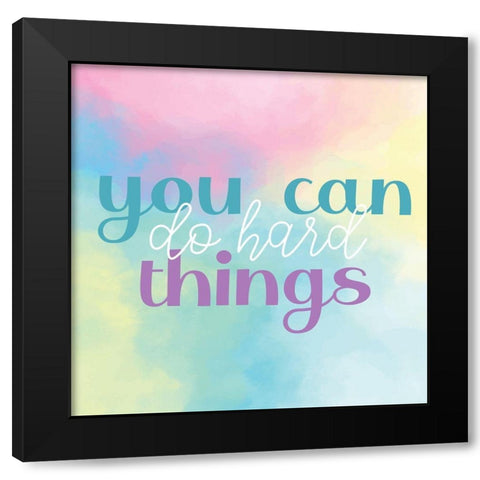 You Can Do Black Modern Wood Framed Art Print by Allen, Kimberly