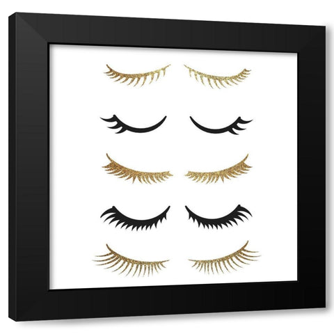 Lash 1 Black Modern Wood Framed Art Print by Allen, Kimberly