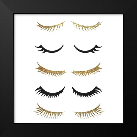 Lash 1 Black Modern Wood Framed Art Print by Allen, Kimberly