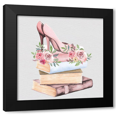 Pink Scent 2 V2 Black Modern Wood Framed Art Print by Allen, Kimberly
