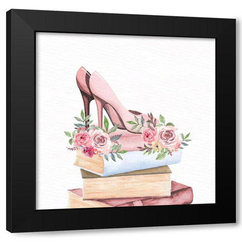 Pink Scent 2 Black Modern Wood Framed Art Print by Allen, Kimberly