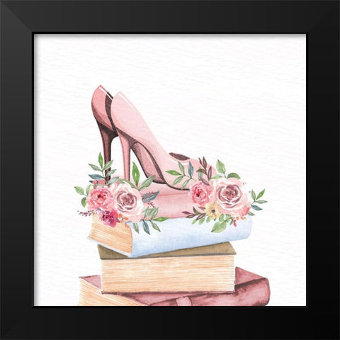 Pink Scent 2 Black Modern Wood Framed Art Print by Allen, Kimberly