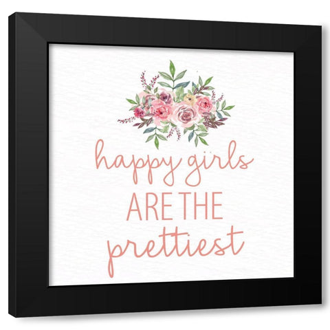 Pink Scent 4 Black Modern Wood Framed Art Print with Double Matting by Allen, Kimberly