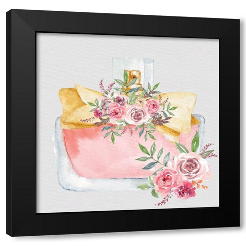 Pink Scent 5 V2 Black Modern Wood Framed Art Print by Allen, Kimberly