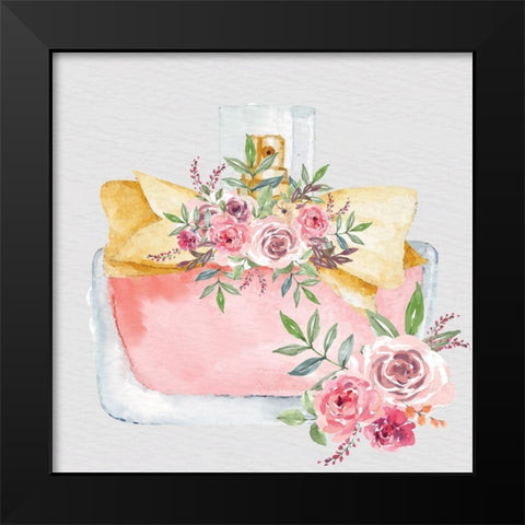 Pink Scent 5 V2 Black Modern Wood Framed Art Print by Allen, Kimberly