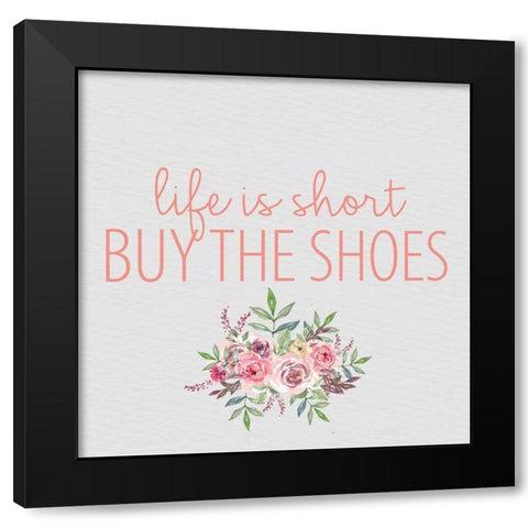 Pink Scent 6 V2 Black Modern Wood Framed Art Print by Allen, Kimberly