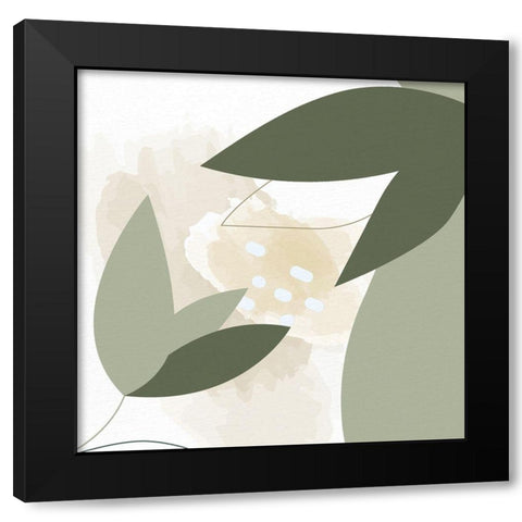 Organic Greens 2 Black Modern Wood Framed Art Print by Allen, Kimberly