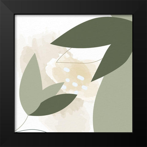 Organic Greens 2 Black Modern Wood Framed Art Print by Allen, Kimberly