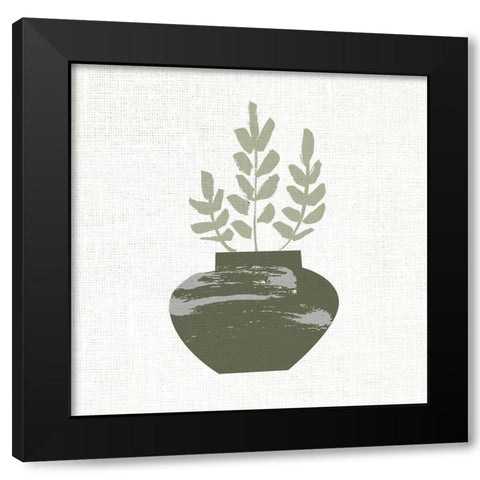 Simple Pot 2 Black Modern Wood Framed Art Print with Double Matting by Allen, Kimberly