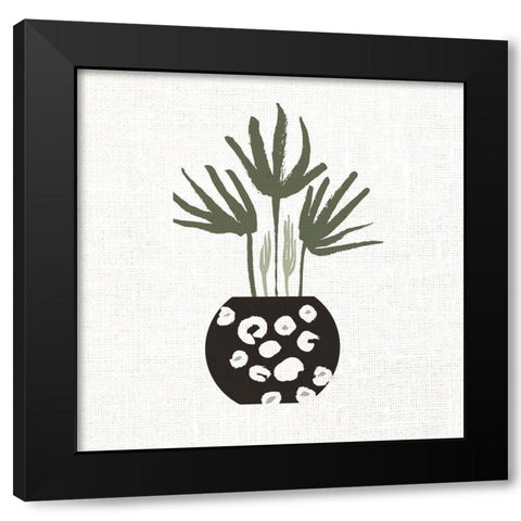 Simple Pot 3 Black Modern Wood Framed Art Print with Double Matting by Allen, Kimberly