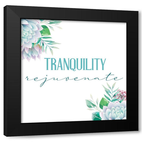 Relax Recharge 5 Black Modern Wood Framed Art Print with Double Matting by Allen, Kimberly