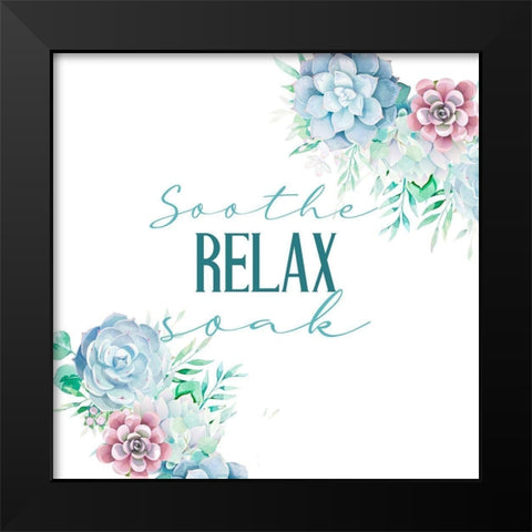 Relax Recharge 4 v3 Black Modern Wood Framed Art Print by Allen, Kimberly