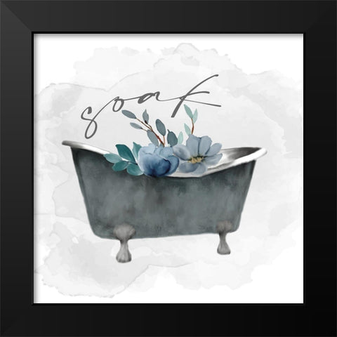 Wash Your 5 Black Modern Wood Framed Art Print by Allen, Kimberly