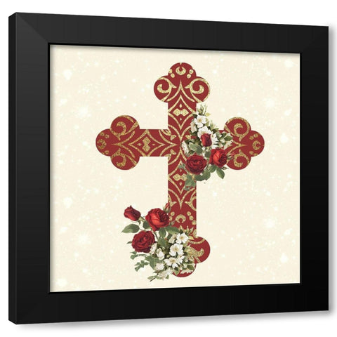 Pray 2 V2 Black Modern Wood Framed Art Print with Double Matting by Allen, Kimberly