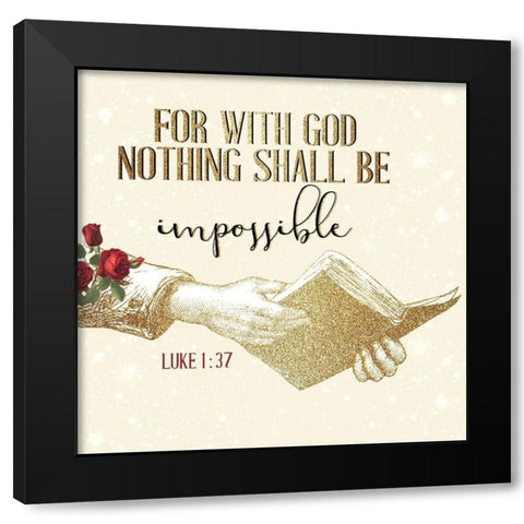 Pray 5 V2 Black Modern Wood Framed Art Print with Double Matting by Allen, Kimberly