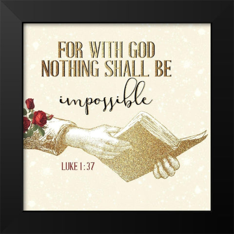 Pray 5 V2 Black Modern Wood Framed Art Print by Allen, Kimberly