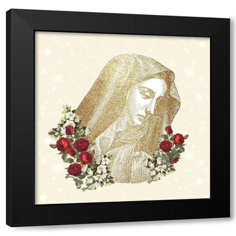 Pray 6 V2 Black Modern Wood Framed Art Print with Double Matting by Allen, Kimberly