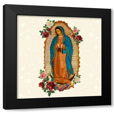 Pray 7 V2 Black Modern Wood Framed Art Print with Double Matting by Allen, Kimberly