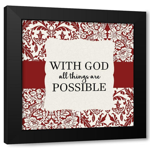 Your Needs 2 Black Modern Wood Framed Art Print with Double Matting by Allen, Kimberly