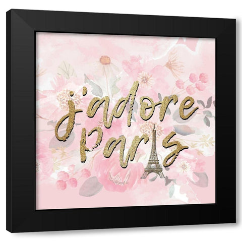 Paris Blooms 2 Black Modern Wood Framed Art Print by Allen, Kimberly