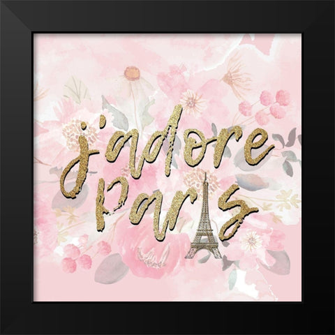 Paris Blooms 2 Black Modern Wood Framed Art Print by Allen, Kimberly