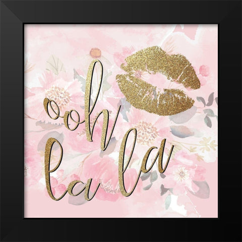 Paris Blooms 3 Black Modern Wood Framed Art Print by Allen, Kimberly