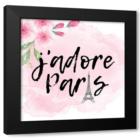 Paris Butterflies 2 Black Modern Wood Framed Art Print by Allen, Kimberly