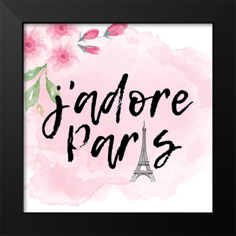 Paris Butterflies 2 Black Modern Wood Framed Art Print by Allen, Kimberly