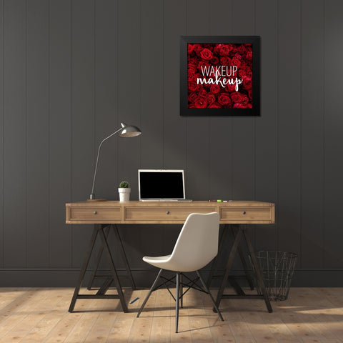 Roses 3 Black Modern Wood Framed Art Print by Allen, Kimberly