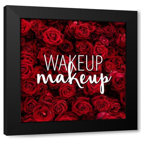 Roses 3 Black Modern Wood Framed Art Print with Double Matting by Allen, Kimberly