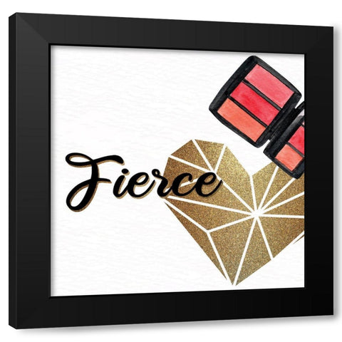 Diva 2 Black Modern Wood Framed Art Print with Double Matting by Allen, Kimberly