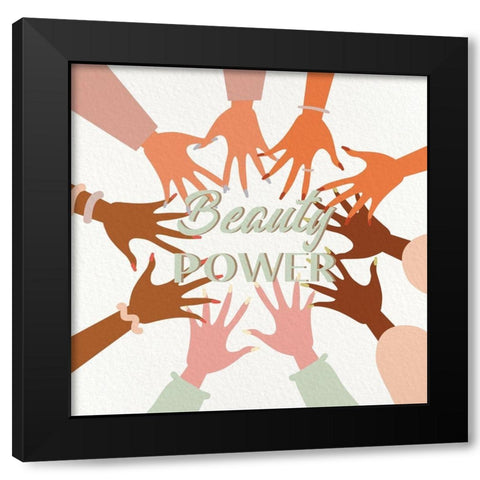 Wisdom Strength 2 Black Modern Wood Framed Art Print with Double Matting by Allen, Kimberly