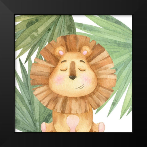 Goodnight Jungle 3 Black Modern Wood Framed Art Print by Allen, Kimberly