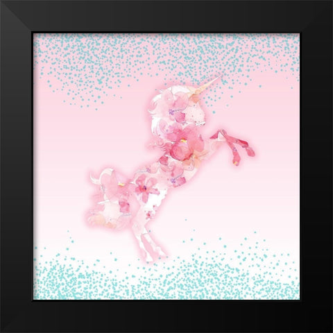 Never 1 Black Modern Wood Framed Art Print by Allen, Kimberly