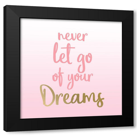 Never 2 Black Modern Wood Framed Art Print by Allen, Kimberly