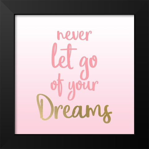 Never 2 Black Modern Wood Framed Art Print by Allen, Kimberly