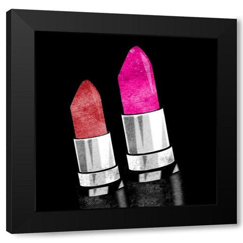Lipstick 3 Black Modern Wood Framed Art Print with Double Matting by Allen, Kimberly