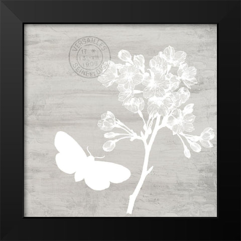 Butterfly Cottage 2 Black Modern Wood Framed Art Print by Allen, Kimberly