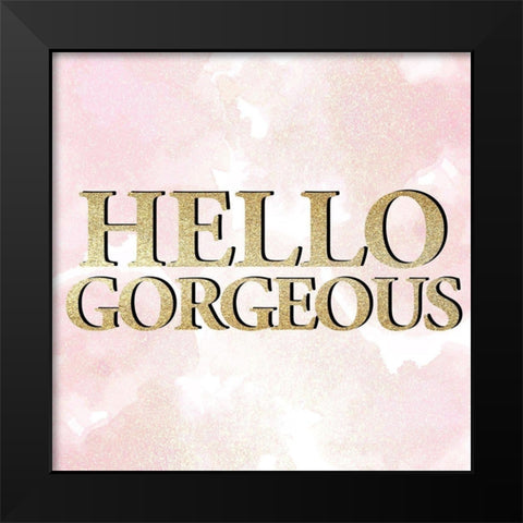 Hello 2 V2 Black Modern Wood Framed Art Print by Allen, Kimberly