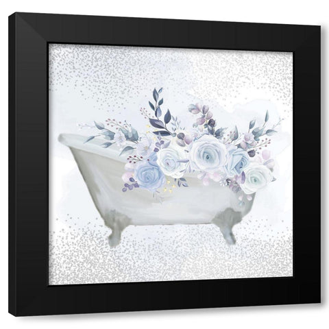 Wash Soak Relax 2 Black Modern Wood Framed Art Print with Double Matting by Allen, Kimberly