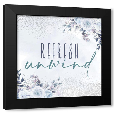 Wash Soak Relax 3 Black Modern Wood Framed Art Print with Double Matting by Allen, Kimberly