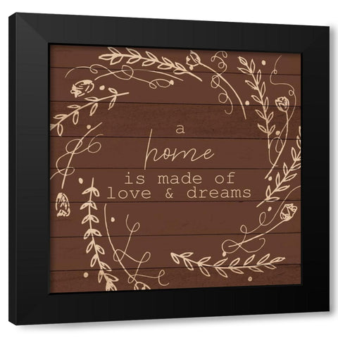 A Home Black Modern Wood Framed Art Print with Double Matting by Allen, Kimberly